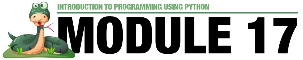 Module 17 - Graphical User Interfaces in Python Header