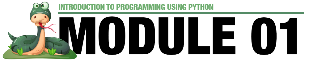 Module 1 - Introducing Python Header