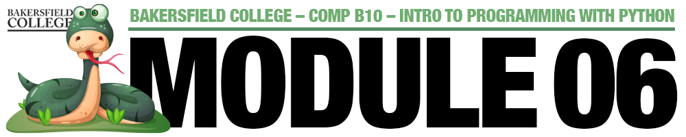 Module 6 - Looping Control Structures Header