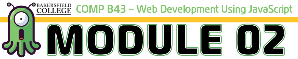 Module 2 - JavaScript Basics Header