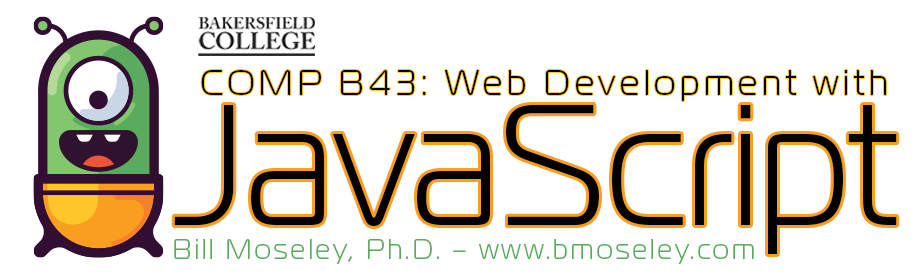 COMP B43 - Web Design: JavaScript
